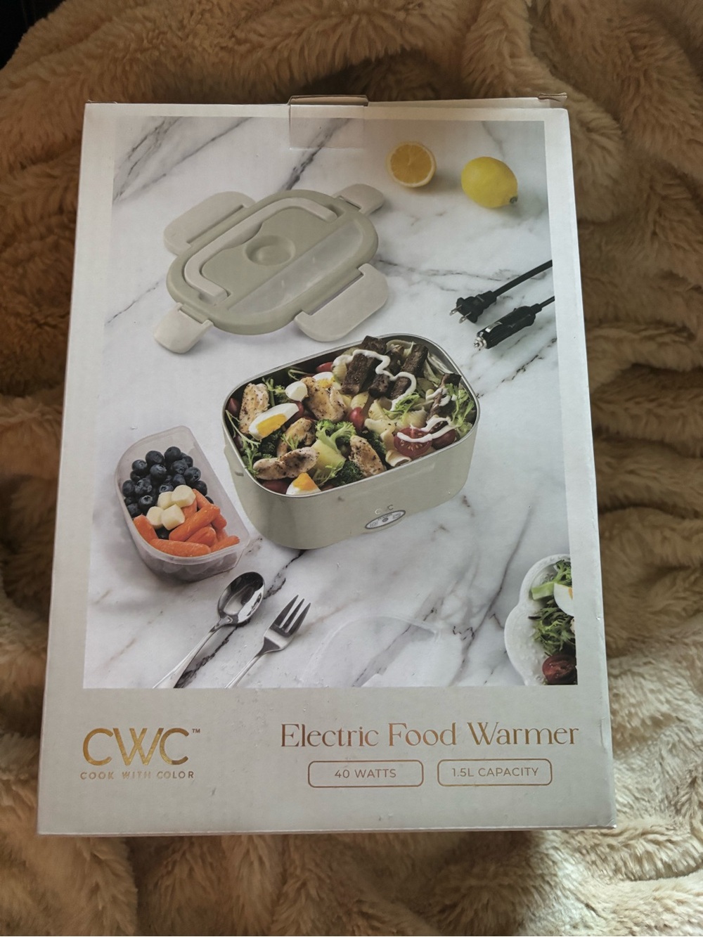 CWC Electric Food Warmer - Cream